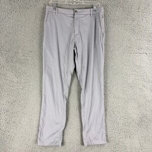 Birddogs Pants Mens 32x28 Gray Performance Stretch Chino Tapered Golf Khaki